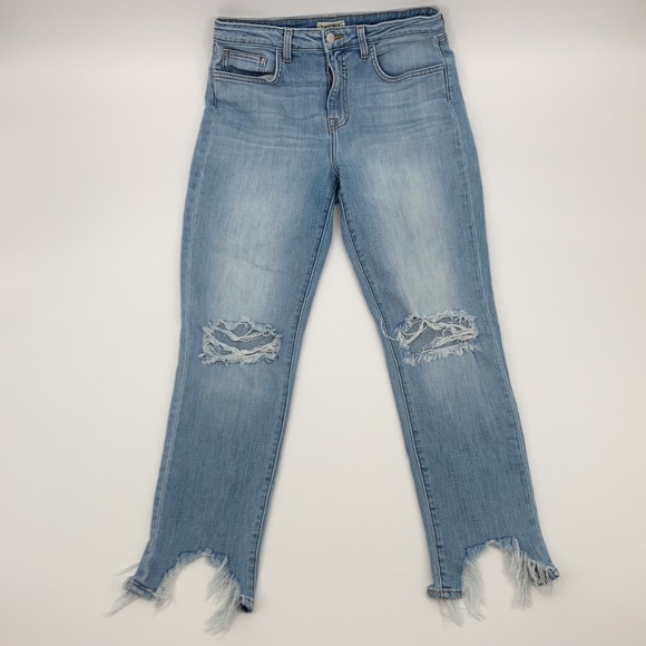 L’Agence High Line High Rise Tattered Hem Jeans 30 - Picture 16 of 16